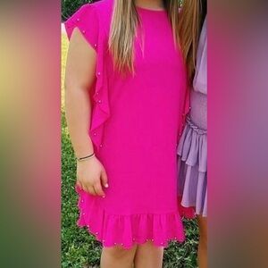 TCEC Pink Ruffle Dress